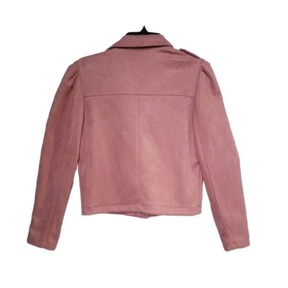 🤩Women’s Moto Jacket Top Size XS LC Lauren Conrad Dusty Pink Coral New🤩 - Picture 3 of 8